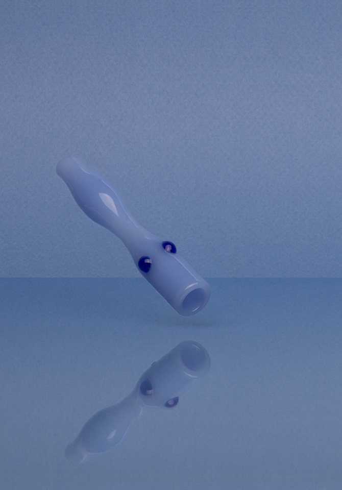 Our blue joint holder cools your smoke and makes every sesh fancy