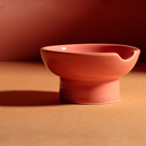 Our orange ashtray doubles as an herb bowl