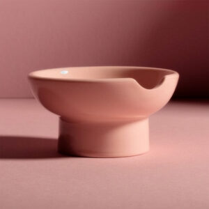 Our pink ashtray doubles as an herb bowl