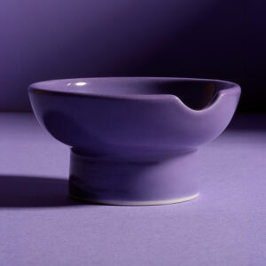 Our purple ashtray doubles as an herb bowl