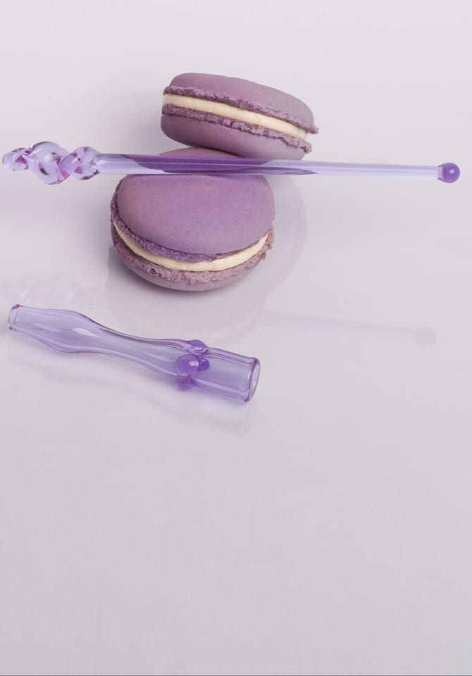 Our luxe smoking accessories in lavender enhance any sesh