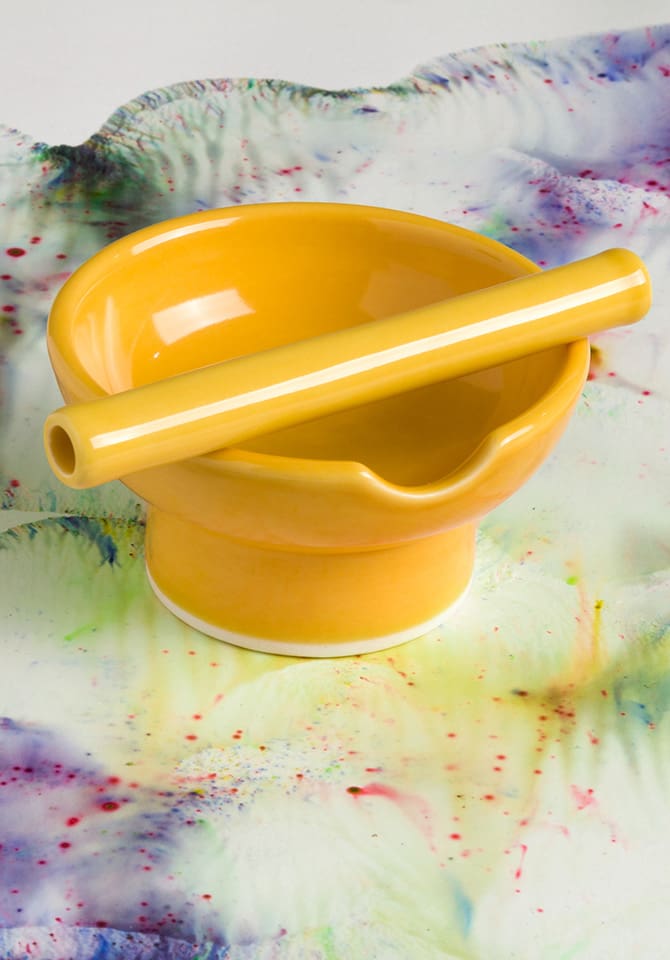 Our yellow ashtray set is the perfect blend of form and function