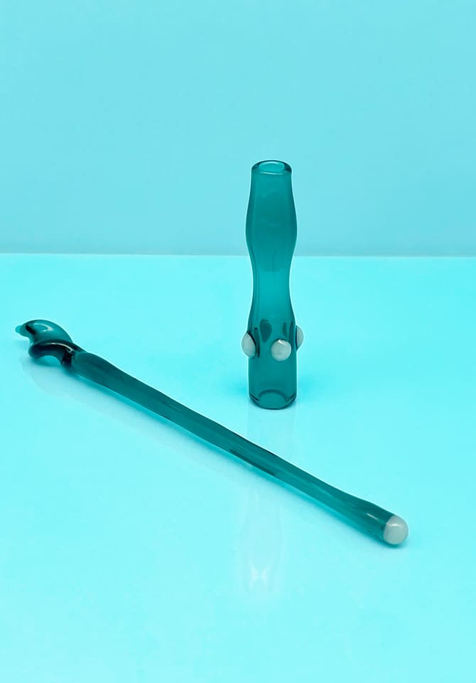 Our chic smoking accessories are especially gorgeous in luminous teal