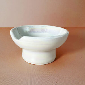 Our white ashtray doubles as an herb bowl that's perfect for grinding and filling cones