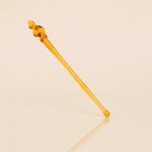 Our yellow tamping stick doubles as a swizzle stick