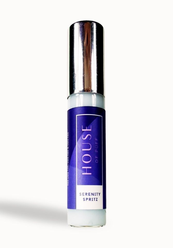 Serenity Spritz is our low dose Delta-9 thc spray