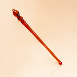 Stir your drink or tamp down your mix with our brown tamping stick