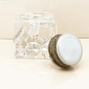 Go natural and stay stylish with our white hemp wick holder