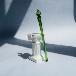 Stir your drink or tamp down your mix with the green tamping stick that's one of our most elegant smoke accessories