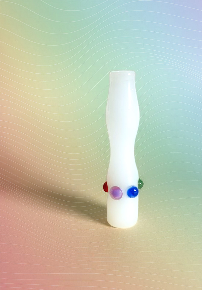 Proclaim your Pride this year with our rainbow-themed glass joint holder
