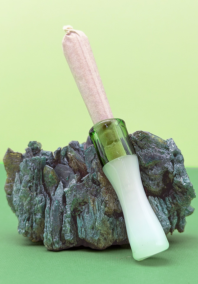 Our green joint tips hold a standard preroll or the joints you roll yourself